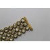 Fashion Crystal Polki Bridal Indian jadau vintage Bracelet Gold Plated 7 Inches